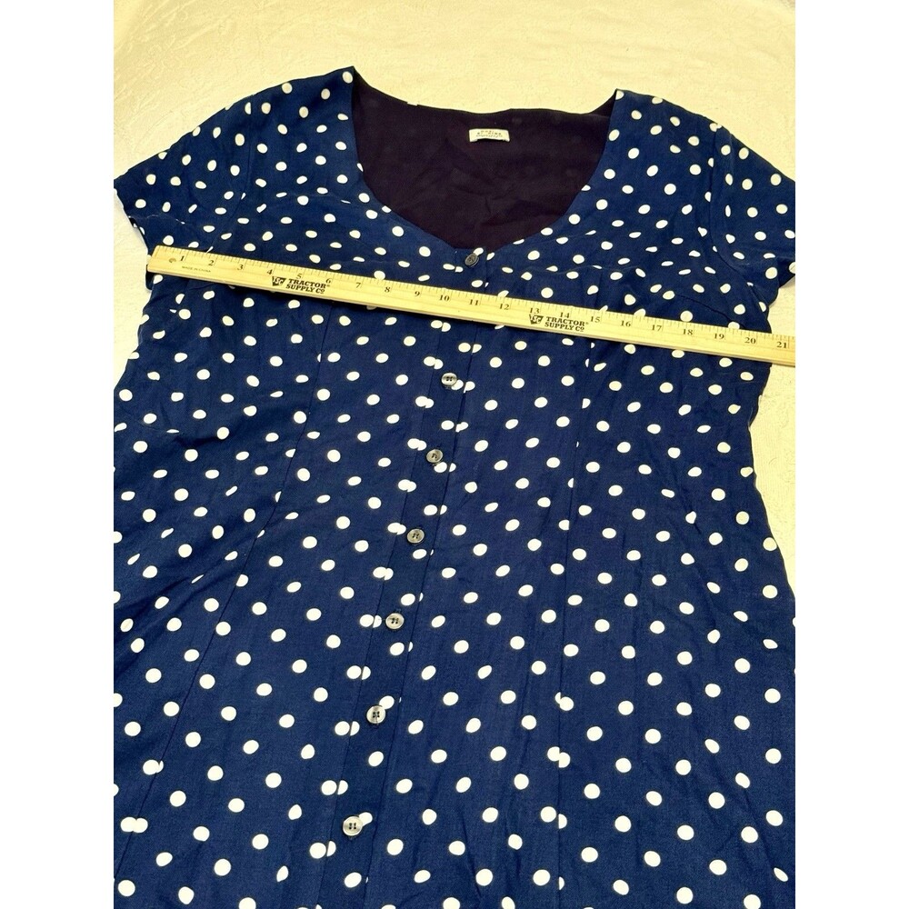 EUC Katie Sturino Chiara Polka Dot Dress XXL Made USA Retro Rockabilly Classic - Picture 10 of 13
